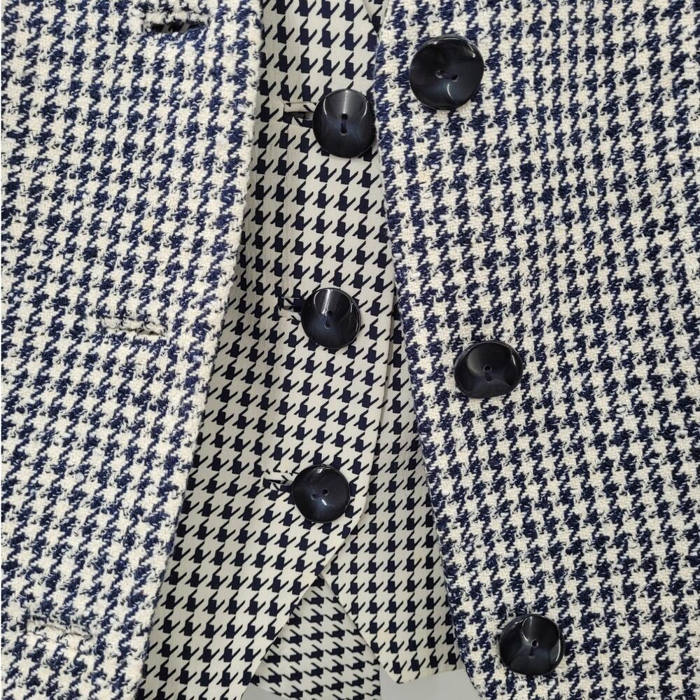 David‎ Hayes Vintage 60s Houndstooth 4 Piece Pleated Maxi Skirt set Outfit Suit - Picture 9 of 16